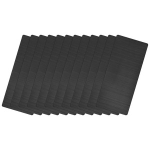 Unique Bargains Stainless Steel DIY Laser Printing Office Engraving Blank Card 12 Pcs - 1 of 4
