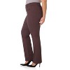 Rekucci Curvy Woman Ease into Comfort Bootcut Pants with Zipper Pockets – Pull-On Dress Work Pants - 2 of 3
