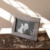 5x7 Single Photo Distress Wood with Nail Accents & Glass Pane Picture Frame - 2 of 3