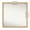 Amanti Art Mila Non-Beveled Wood Framed Bathroom Vanity Wall Mirror - 3 of 4