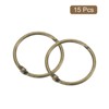 Unique Bargains Carbon Steel Loose Leaf Binder Snap Shower Curtain Rings 15 Pcs - 3 of 4