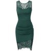 WhizMax Fashion Sleeveless Lace Panel Mini Dress - 2 of 4