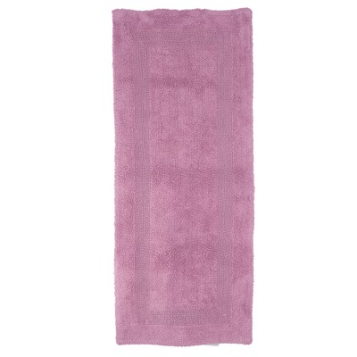 Solid Reversible Long Bath Rug Burgundy - Yorkshire Home : Target