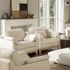 36" Wide Modern Farmhouse Accent Arm Chair with Removable Seat and Reversible Back Cushions - 2 of 4