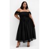 Women's Plus Size Lulu Midi Dress - black | CITY CHIC - 2 of 4
