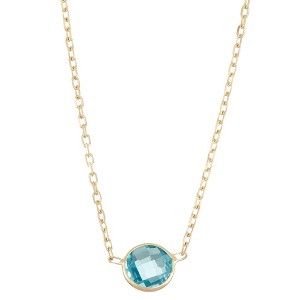 Designs By Gioelli 10K Yellow Gold Gemstone Station Necklace - 1 of 2