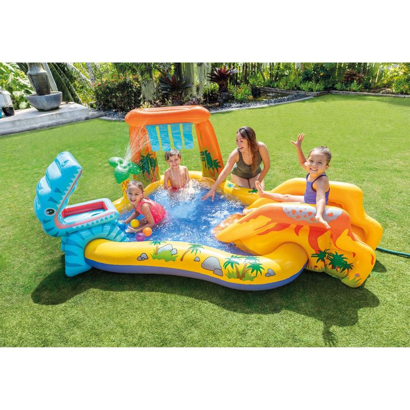 Intex Inflatable Kids Dinosaur Play Center Outdoor Water Park Pool with Slide, 5 of 7