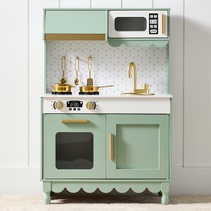 Best Choice Products Pretend Play Cottage Kitchen Wooden Toy Set for Kids w/ 5 Accessories, Oven - 1 of 4