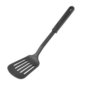 Unique Bargains Cooking Non-stick Heat Resistant Slotted Pancake Turner Spatula Black - 1 of 3