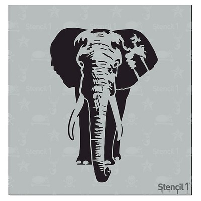 Stencil1 Elephant - Stencil 5.75" x 6"