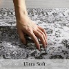 Acekool Washable Style Area Rug, Non Slip, Plush Low Pile, Vintage Medallion Print, Foldable, Blue Grey Tones, Multiple Sizes - 4 of 4