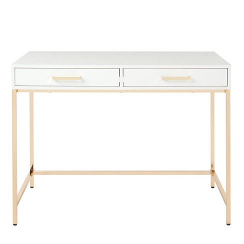 White deals gold desk