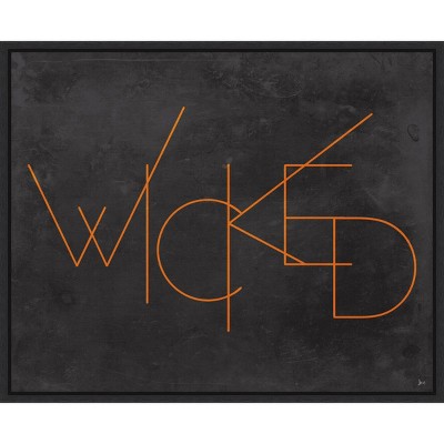 20" x 16" Haunted III Wicked by Jess Aiken Framed Wall Canvas - Amanti Art