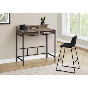 PAGED 47" L Computer Desk, Simple Modern Home Office Desk with 5 Cubbies and Long Desktop Shelf for Office, Study - 1 of 4