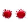 Kurt Adler 80MM Red and White Glass Ball Ornaments, 6 Piece Set - 4 of 4