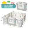 Baby Playpen Large Activity Safety Play Center - 14 Panels Baby Play Fence with Adjustable Shape and Foldable Option - Play22Usa - 4 of 4