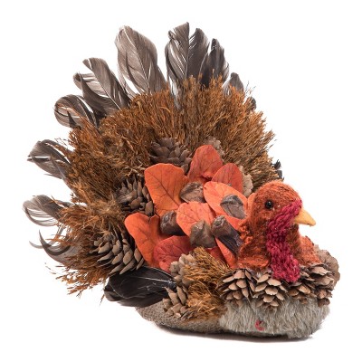 Transpac Foam 7 in. Brown Harvest Turkey