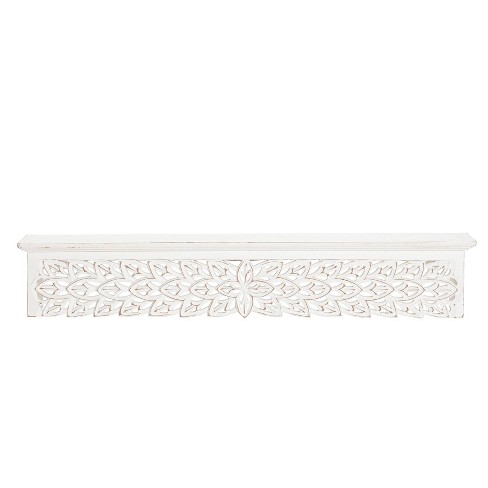 30" Gaudin Decorative Shelf White - Brewster: Modern Style MDF Floating Wall Shelf, No Assembly Required - image 1 of 4