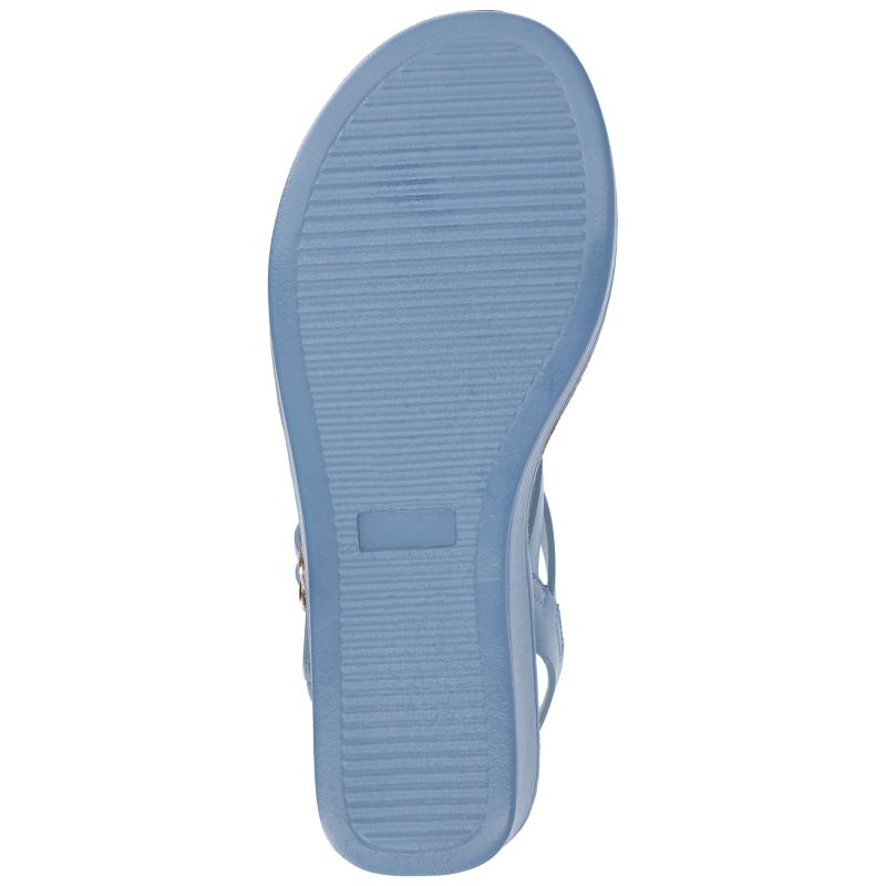 Journee Collection Womens Bianca Tru Comfort Foam Wedge Heel Buckle Sandals, 5 of 10