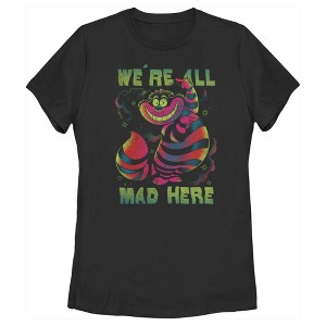 Women's Alice in Wonderland Rainbow Cheshire T-Shirt - 1 of 4