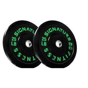 Kumasinova 2" Dia Olympic Weight Plates,Rubber Olympic Barbell Plates for Strength Training,Many Options - 1 of 4