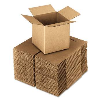 Universal Cubed Fixed-Depth Corrugated Shipping Boxes, Regular Slotted Container (RSC), 16" x 16" x 16", Brown Kraft, 25/Bundle