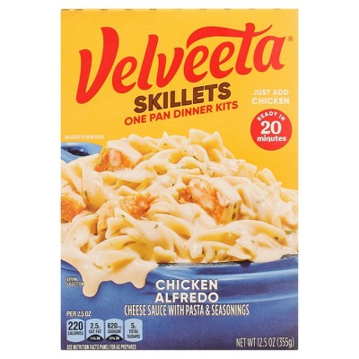 Velveeta Skillets Chicken Alfredo Dinner Kit, 12.5 oz Box, Pack of 4