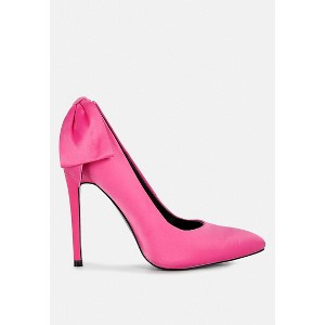 Hornet High Heeled Satin Pump Sandals - 1 of 4