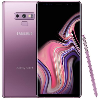 Samsung Galaxy Note 9 128GB ROM 6GB RAM N960 6.4" GSM Unlocked Smartphone - Manufacturer Refurbished - Lavender Purple