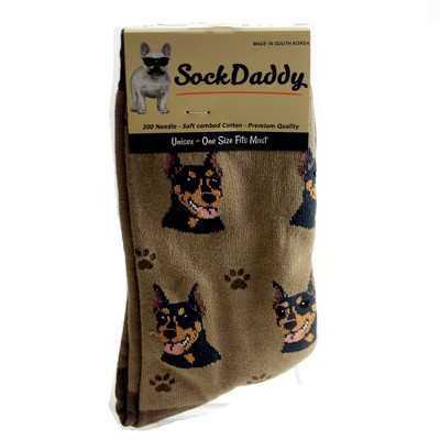 Novelty Socks 15.25" Doberman Sock Daddy Socks Premium Quality E & S Pet  -  Socks