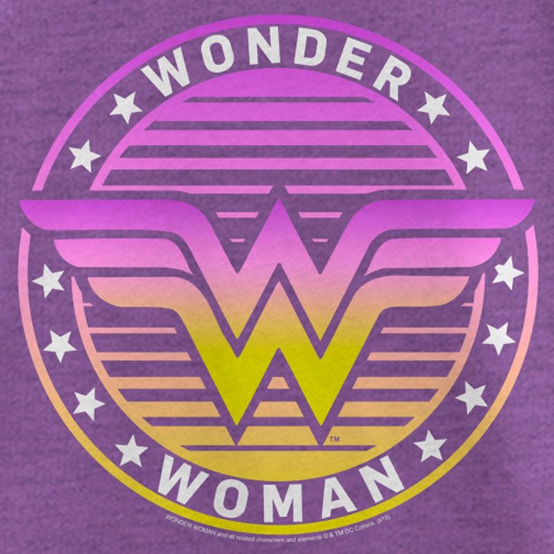 Girl's Wonder Woman Ombre Logo T-Shirt, 2 of 5