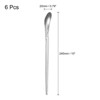 Unique Bargains Stainless Steel Long Handle Ice Cream Cocktail Mixing Spoon 6 Pcs - 2 of 4