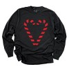 Candy Cane Heart - Garment Dyed Long Sleeve - 2 of 3