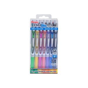 Pentel EnerGel RTX Retractable Gel Pens Medium Point 0.7mm Assorted Ink 14/Pack (BL77PC14M) - 1 of 2