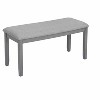 APRILSOUL 6 Piece Dining Set, Rectangular Wooden Dining Table with 4 Upholstered Chairs and a Bench, 6 People, Living Room, Home Bar and Kitchen, Gray - 4 of 4