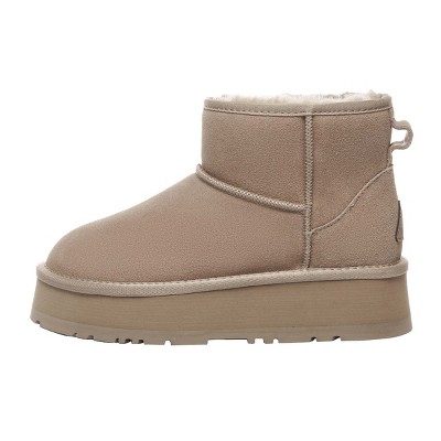 EverAU Australia Women Dusky Leather Platform Short Boots