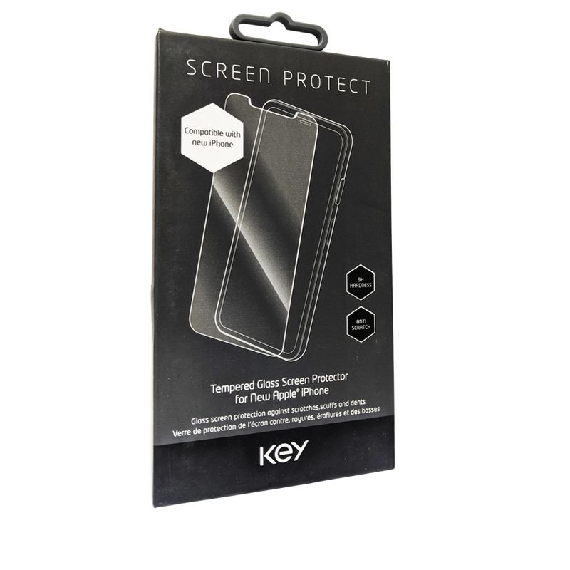 KEY Tempered Glass Screen Protector for iPhone X, Xs, 1 of 2