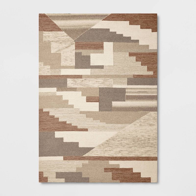 Fairwood Hand Tufted Wool Color Block Area Rug Natural - Project 62™, 1 of 10