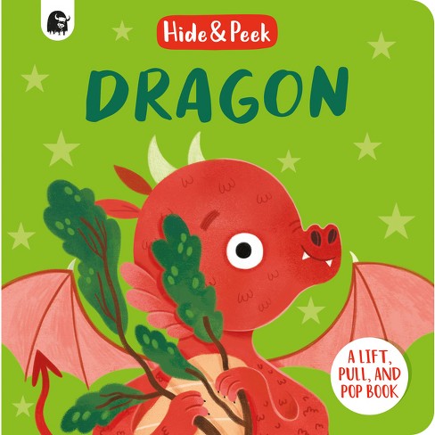Dragon - (Hide and Peek) by Happy Yak (Board Book)
