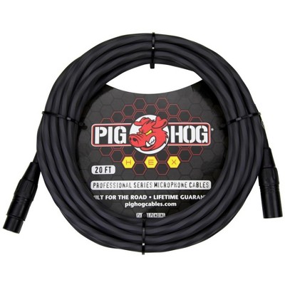 PIGHOG HEX SERIES MIC CABLE, 20FT Gray