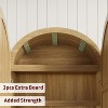 72" Tall Farmhouse Arched Kitchen Pantry Storage Cabinet with 2 Doors & Drawers, Large Wood Storage Cabinets with Thickened Shelves for Dining Room - 4 of 4