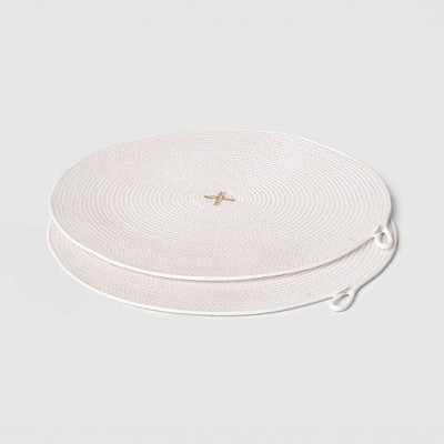 2pk Rope Charger Ivory - Threshold ❕good condition ❕