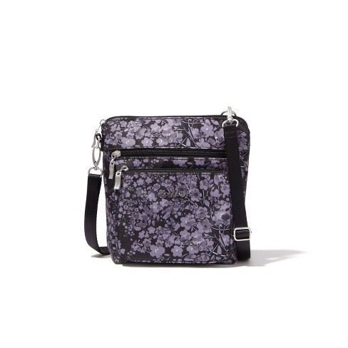 baggallini Modern Pocket Crossbody Bag - Black Hydrangea