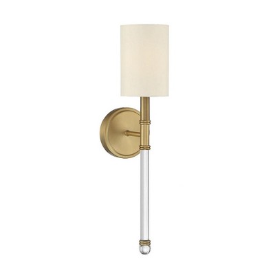 Savoy House Fremont 1 - Light Wall Light in  Warm Brass