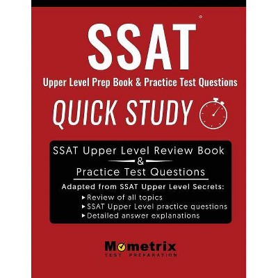  SSAT Upper Level Prep Book - by  Ssat Study Guide Team (Paperback) 