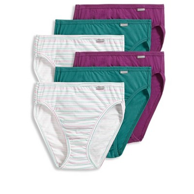 Jockey Women Plus Size Elance French Cut - 6 Pack 11 Sweet  Orchid/prestigious Verdigris : Target