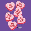 Juniors Womens Clueless Candy Hearts T-Shirt - 2 of 4
