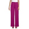 Lands' End Women's Satin Elastic Back Wide Leg Pants - 3 of 3