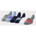 Signature Gold by GOLDTOE Men's Modern Essential Invisible Socks 6pk - White/Blue