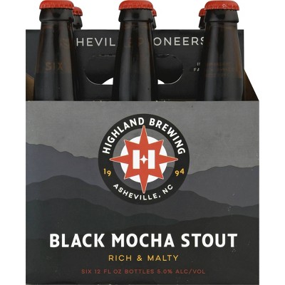 Highland Black Mocha Stout Beer - 6pk/12 fl oz Bottles